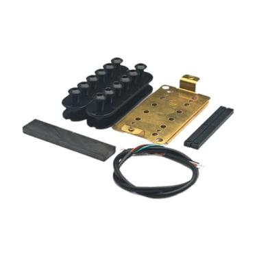 Imagem de JWQFBC Kit de Captador de Guitarra Faça Você Mesmo, Acessórios para Guitarra, Fácil Instalação, Captador Humbucker Ceramiceasy Pré-cabeado, Substituição, Ponte