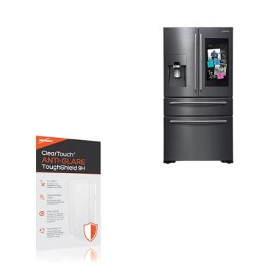 Imagem de BoxWave Protetor de tela compatível com o refrigerador Samsung Family Hub sem alto-falante - ClearTouch antirreflexo ToughShield 9H (pacote com 2), protetor de tela antirreflexo 9H resistente e
