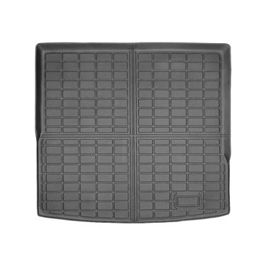 Imagem de Yakitoko Tapete de forro de porta-malas de carro 3D TPE para Volkswagen Tiguan 2025-2026, ajuste personalizado, proteção de piso à prova d'água para todos os climas, resistente e inodoro