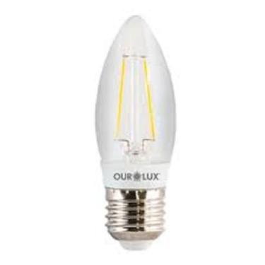 Imagem de Lampada led vela filamento e27 - OUROLUX