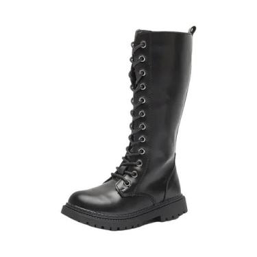Imagem de Botas De Moto Longas Até O Joelho Para Meninas, De Borracha, Plataform