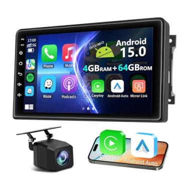 Imagem de Atualização estéreo para carro Android 15 GPS de 10,1 polegadas 4 GB + 64 GB para Jeep Wrangler JK 2007-2018 Dodge Ram 1500 2500 2009 2010 2011 2012 Grand Cherokee com CarPlay sem fio Android Auto
