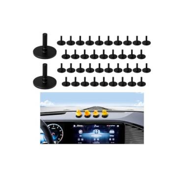 Imagem de FALVFUN 40 peças de plugue de pato de carro, suporte de pato de borracha para painel e exibição fixa, acessórios de montagem em painel interno automotivo fofo, universal para caminhonete SUV Sedan