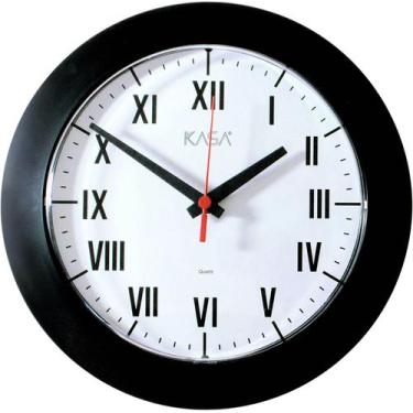 Imagem de Relógio Parede Sala Cozinha Branco Casa Escritório Romano - JLK PLASTI