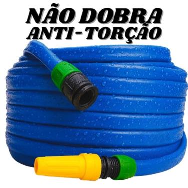 Imagem de Mangueira de Jardim Flat Reforçada em PVC | Chata Anti-Torção com Esguicho | 10m a 50m(15 metros)