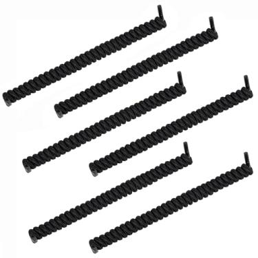 Imagem de 6 peças cordão para viseira de sol, cadarços elásticos antiqueda, cadarços sem amarração, cor sólida, adequado para chapéu de sol de espuma, cadarço plano esportivo