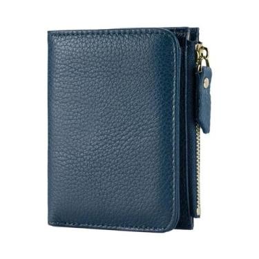 Imagem de Carteira Curta Unissex Fofa Com RFID, Luxuosa, Com Zíper, Bolsa Slim P