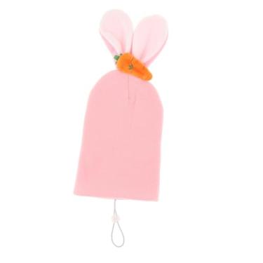 Imagem de UGPLM Capa protetora para capacete de esqui na neve, capa macia engraçada lavável para capacete de esqui de snowboard, Coelhinho Rosa