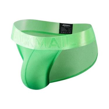 Imagem de Cuecas Masculinas De Secagem Rápida Em Nylon Com Malha, Slip, Tanga, J