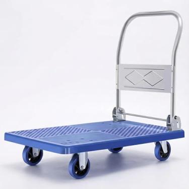 Imagem de Brin7 - Carrinho De Carga Transporte Aba Dobrável Capacidade 300kg
