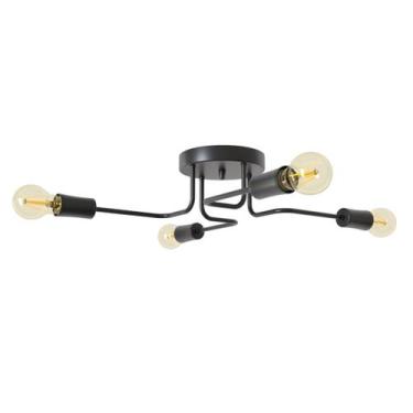 Imagem de Luminária de Teto Quarto Sala Cozinha Sputnik 4 Braços - Ilustre Lar, 