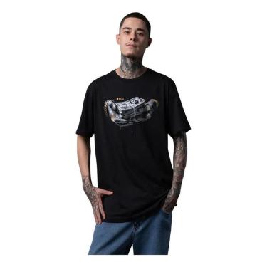 Imagem de Camiseta Regular Mcd Money Preto M-Masculino