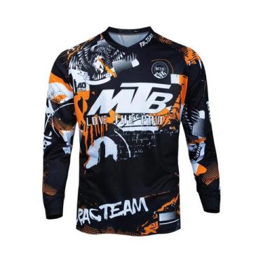 Imagem de Camisa De Ciclismo Masculina 2024 Para Motocross E Downhill MTB, Roupa