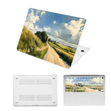 Imagem de HLAAJJX Capa rígida para MacBook Air de 13 polegadas M2 M3 M4 2022 2024 versão 2025 (modelo A3240 A3113 A2681), capa protetora de 13,6 polegadas e capa de teclado para laptop Air de 13,6 polegadas