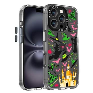 Imagem de GuardCrew Capa para iPhone 16 Pro Max, [proteção contra quedas de grau militar de 3,5 m à prova de colisão] [antiamarelamento e anti-descasca] Capa de telefone fina transparente à prova de choque TPU