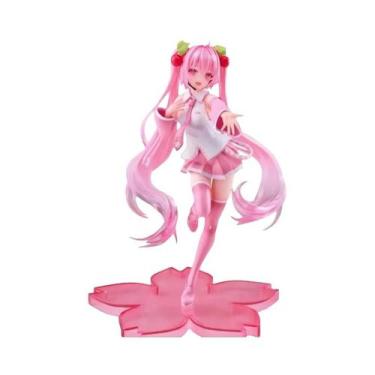 Imagem de Figura De Ação Kawaii Hatsune Miku Da Série Sakura Rosa, Brinquedo De 