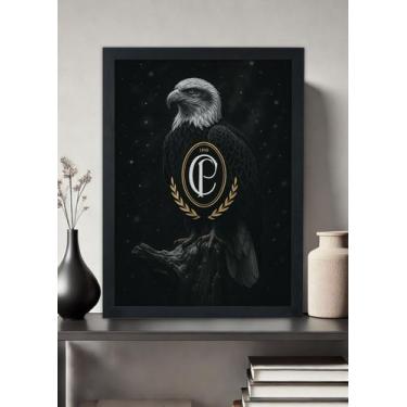 Imagem de Quadro Decorativo Corinthians mascote gaviao - Com Vidro Tamanho:21cm 