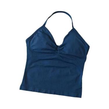 Imagem de Top De Treino Sem Costura Para Mulheres, Sutiã Esportivo De Cor Sólida