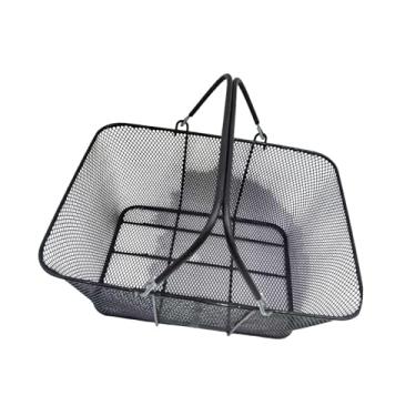 Imagem de Vaveren Cesta de compras para bicicleta, organizador de grande capacidade com alças, ideal para lojas, mercados e comércio externo.