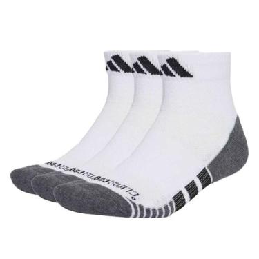 Imagem de Kit Meia Adidas Cano Médio - 3 Pares, Branco, Preto, 43/45