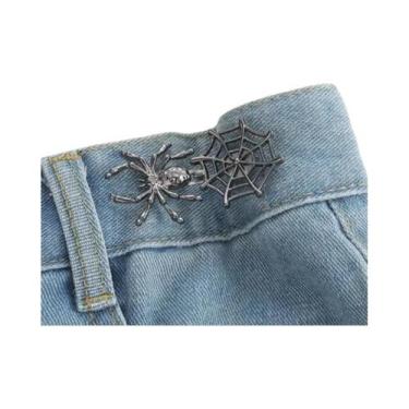 Imagem de Ajustador De Cintura Metálico Com Botão Para Calças Jeans E Saias, Sem