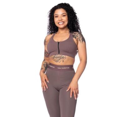 Imagem de Top Feminino Estilo do Corpo com Zíper Marrom - Lojas Radan, Marrom, P