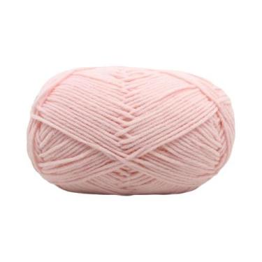 Imagem de Fio De Lã Macia De Algodão 50g Para Crochê E Tricô, Anti-Pilling, Para