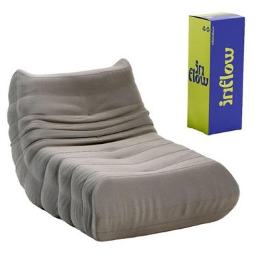 Imagem de Poltrona Puff Design Retro Em Boucle Vem Na Caixa Inflow - Inflow Sofá