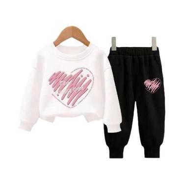 Imagem de Conjunto De Agasalho Infantil De Outono Com Camiseta De Manga Longa E 