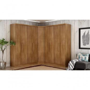 Imagem de Modulado Closet Completo 9 Portas 6 Gavetas - Linea-cumaru - Móveis Novo Horizonte