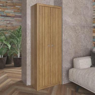Imagem de Armário Multiuso 2 Portas 4 Prateleiras Tecno Mobili - Amêndoa, Amêndo