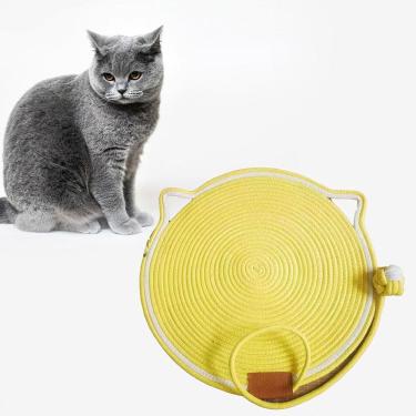 Imagem de Arranhador Tapete Caminha Pet Gato Rasqueavel Brinquedo Animais Estimaçao Relaxante Confortavel Casa Divertido