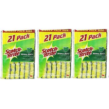 Imagem de Esponja Scotch-Brite para esfregão resistente (21 ct.) (Pacote com 3)