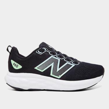 Imagem de Tênis New Balance 460 V4 Feminino, Preto, Azul claro, 37