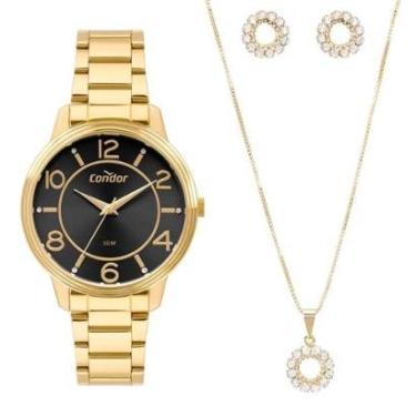 Imagem de Relógio Feminino Condor Analógico COPC21AEDO/K4P com Conjunto Dourado-Feminino