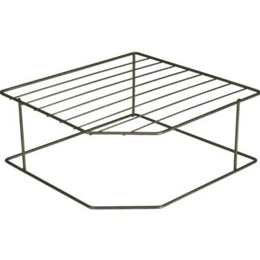 Imagem de Organizador Pratos Louças para Pia Horizontal 2 Niveis Metalizado Oliva 990744 Bel