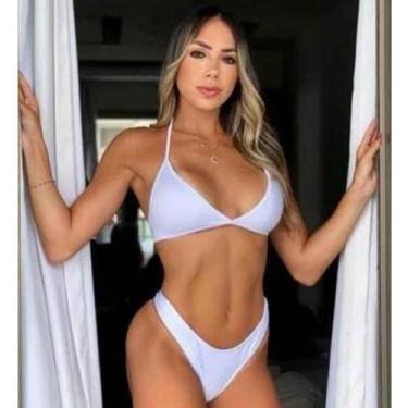 Imagem de Biquíni Feminino Calcinha Asa Delta Com Bojo Verão Moda Praia - Like4y