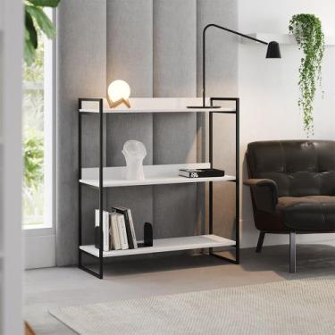 Imagem de Aparador Console Industrial Córdoba 95cm com 3 Prateleiras para Sala H