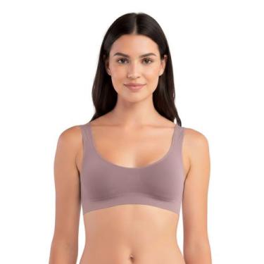 Imagem de Top She 750.02 Regata Sem Aro Sem Bojo Não Marca Microfibra, Rosa quei