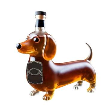 Imagem de Decantador De Whisky Em Forma De Cão Dachshund, Garrafa Decorativa De 