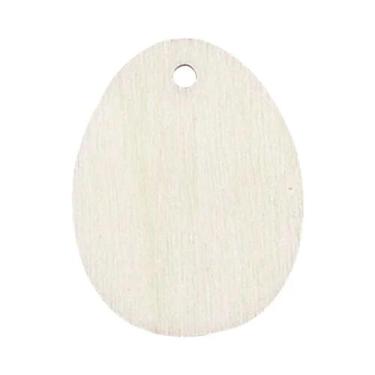 Imagem de Ovos De Páscoa De Madeira Natural 20-80mm, Fatias Em Branco Não Acabad