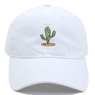 Imagem de Boné de beisebol, chapéu liso de algodão com bordado de cacto - Yiweis
