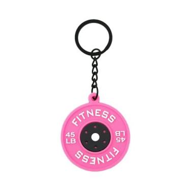 Imagem de Chaveiro De Halteres Mini 3D Para Fitness, Pingente De Bolsa Para Mulh