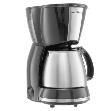 Imagem de Cafeteira Elétrica Britânia 15 Temp Preta/Inox 15 Xícaras - 220V