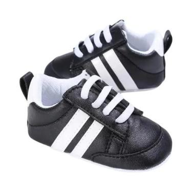 Imagem de Tênis Meckior Multicoloridos Para Bebês Com Sola Macia Em Couro PU, Ca