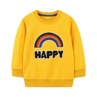 Imagem de Moletom Infantil Masculino Rainbow Little Maven 2025 Outono Primavera 