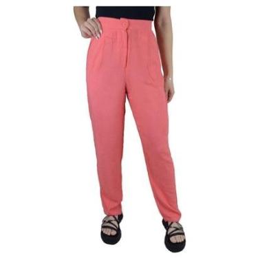 Imagem de Calça Feminina Facinelli By Mooncity Pantalona Coral - 290023-Feminino
