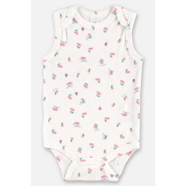 Imagem de Body Regata em Suedine Bebê Menina Up Baby, Bege, G