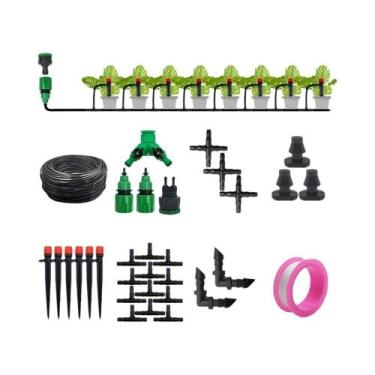 Imagem de Kit de Irrigação por Gotejamento Automático para Jardim - 1/4" (13cm),