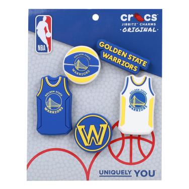 Imagem de Kit Acessório Para Crocs Infantil Jibbitz NBA Warriors-Unissex